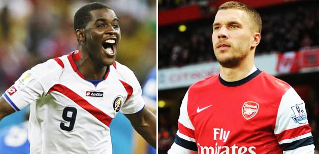 Galatasaray Podolski ve Campbell için İngiltere'de