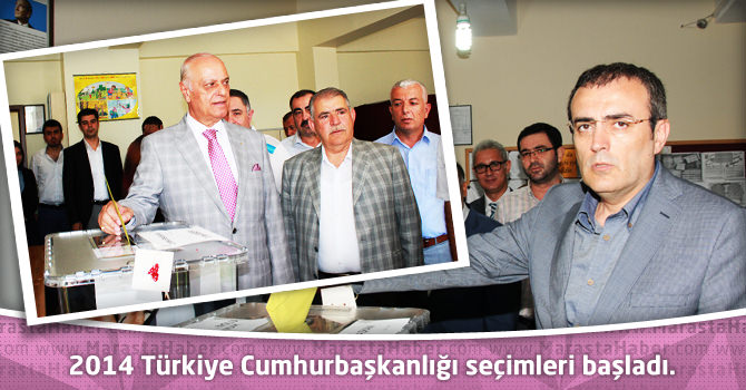 2014 Türkiye Cumhurbaşkanlığı seçimleri başladı.