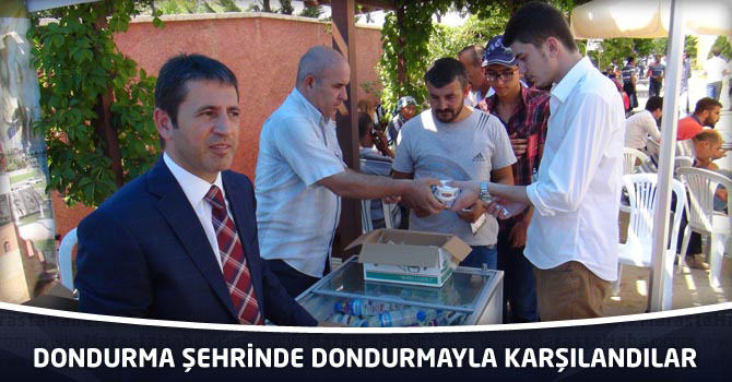 Dondurma Şehrinde Dondurmayla Karşılandılar