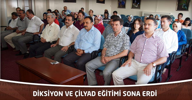 Diksiyon Ve ÇİLYAD Eğitimi Sona Erdi