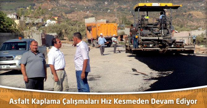 Asfalt Kaplama Çalışmaları Hız Kesmeden Devam Ediyor