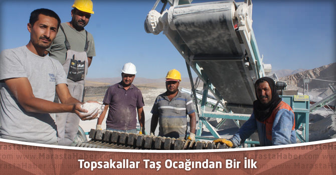 Topsakallar Taş Ocağından Bir İlk