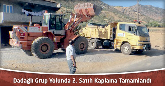 Dadağlı Grup Yolunda 2. Satıh Kaplama Tamamlandı