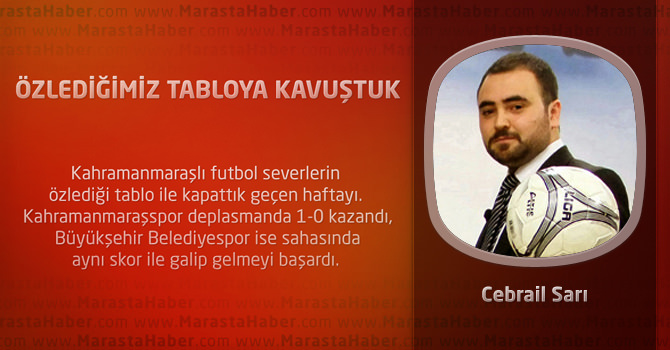 Özlediğimiz Tabloya Kavuştuk