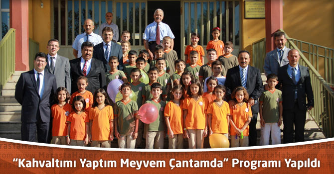 “Kahvaltımı Yaptım Meyvem Çantamda” Programı Yapıldı