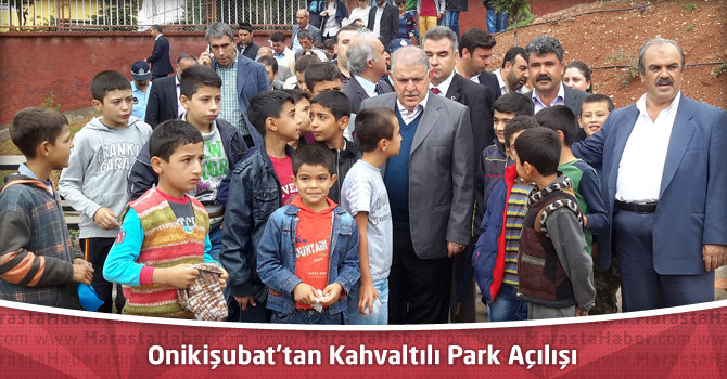 Onikişubat’tan Kahvaltılı Park Açılışı