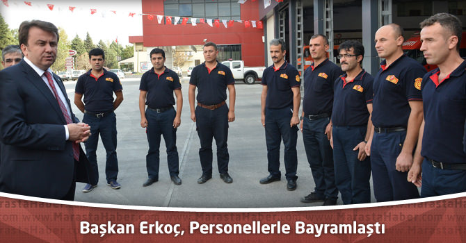 Başkan Erkoç, Personellerle Bayramlaştı