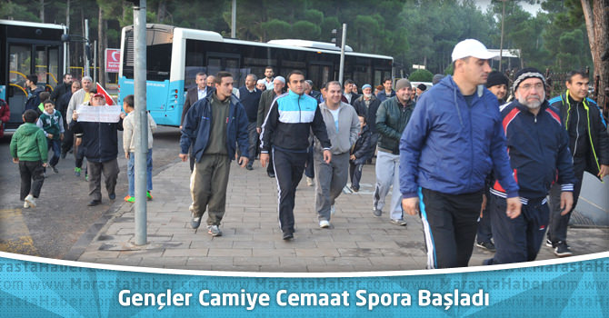 Kahramanmaraş’ta Gençler Camiye Cemaat Spora Başladı