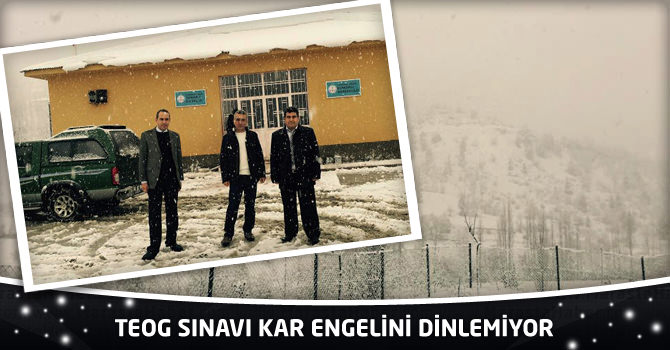 TEOG Sınavı Kar Engelini Dinlemiyor