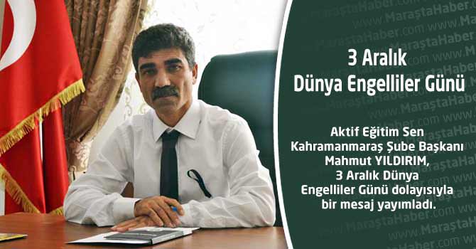 3 Aralık Dünya Engelliler Günü