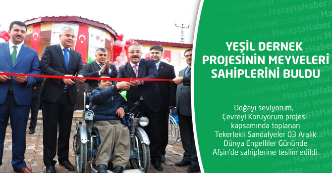 Yeşil Dernek Projesinin Meyveleri Sahiplerini Buldu