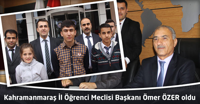 Kahramanmaraş İl Öğrenci Meclisi Başkanı Ömer ÖZER oldu