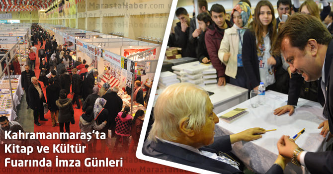 Kahramanmaraş Kitap ve Kültür Fuarında İmza Günleri