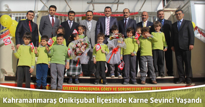 Kahramanmaraş Onikişubat İlçesinde Karne Sevinci Yaşandı