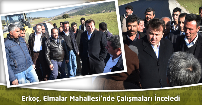 Erkoç, Elmalar Mahallesi’nde Çalışmaları İnceledi