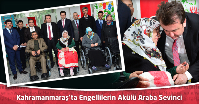 Kahramanmaraş’ta Engellilerin Akülü Araba Sevinci