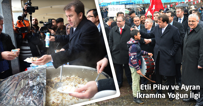 Kahramanmaraş'ta Etli Pilav ve Ayran İkramına Yoğun İlgi