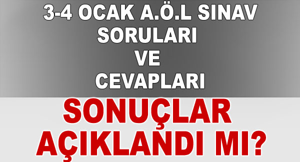 A.Ö.L sınav sonuçları haber molası adresinde