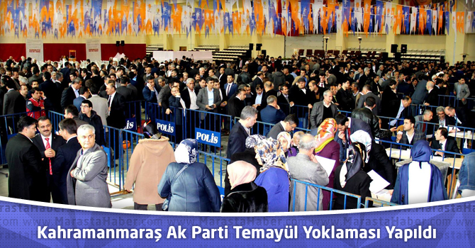 Kahramanmaraş'ta Ak Parti Temayül Yoklaması Yapıldı