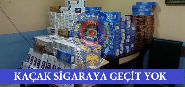 Göksun'da Gümrük Kaçağı Sigaraya Bir Darbe Daha