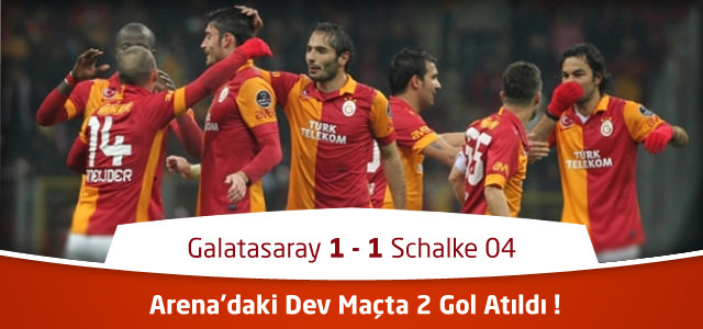 Galatasaray 1 - 1 Schalke 04 - Canlı Maç Özeti - UEFA Şampiyonlar Ligi