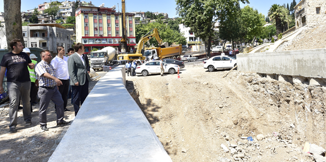 Başkan Erkoç’tan Tünel Kavşakta İnceleme