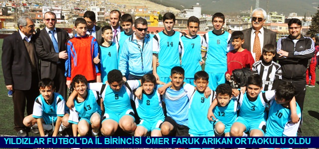 Yıldızlar Futbol’da İl Birincisi Ömer Faruk Arıkan Ortaokulu Oldu