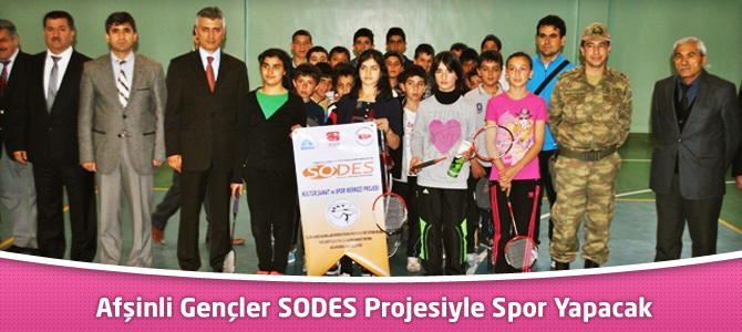 Afşin”li Gençler SODES Projesiyle Spor Yapacak