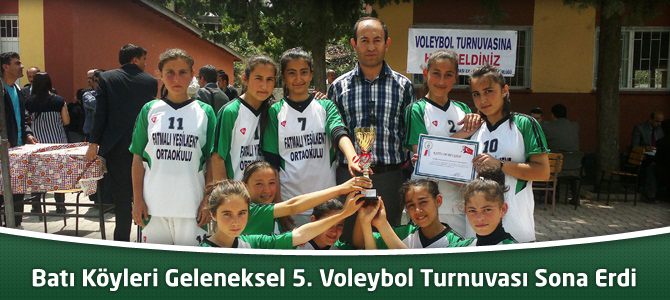 Batı Köyleri Geleneksel 5. Voleybol Turnuvası Sona Erdi
