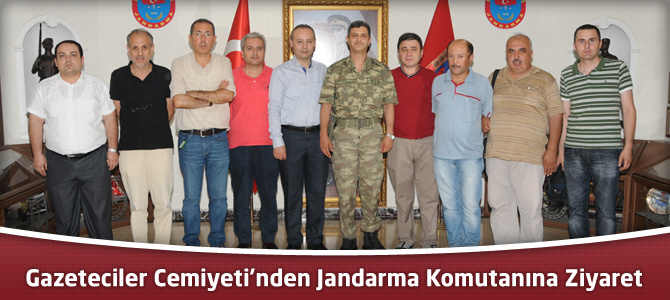 Gazeteciler Cemiyeti’nden Jandarma Komutanına Ziyaret