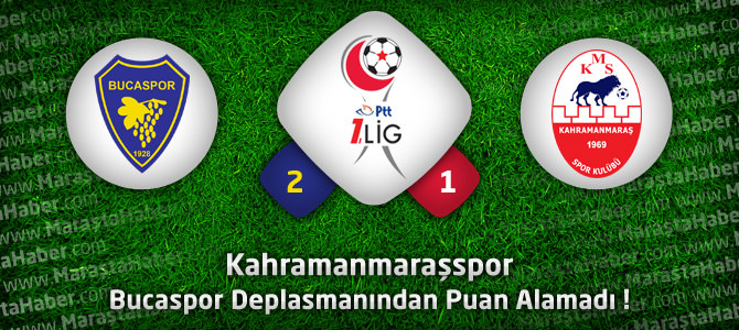 Bucaspor Kahramanmaraşspor : 2-1 Geniş maç özeti ve golleri