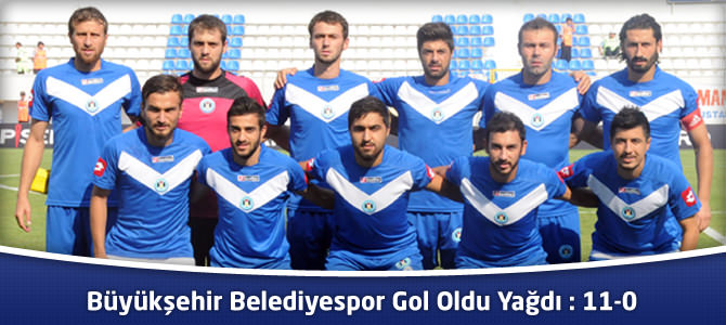Büyükşehir Belediyespor Belediye Bingölspor’a Gol Oldu Yağdı: 11-0