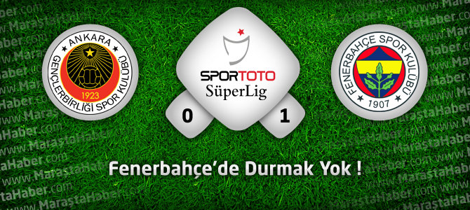 Gençlerbirliği 0 – Fenerbahçe 1 geniş maç özeti ve goller