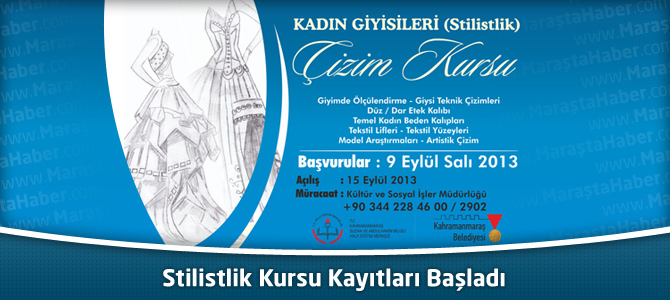 Kahramanmaraş Belediyesi Stilistlik Kursu Kayıtları Başladı