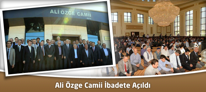 Sütçü İmam Üniversitesi (KSÜ) Ali Özge Camii İbadete Açıldı