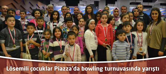 Lösemili çocuklar Kahramanmaraş Piazza’da bowling turnuvasında yarıştı