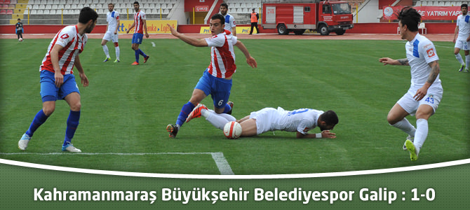Kahramanmaraş Büyükşehir Belediyespor Galip:1-0