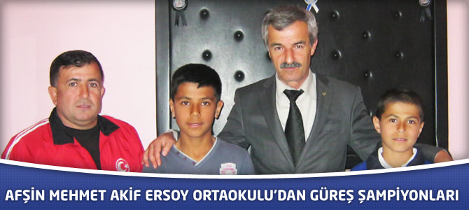 Afşin Mehmet Akif Ersoy Ortaokulu Şampiyon Çıkarmaya Devam Ediyor.