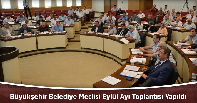 Kahramanmaraş Büyükşehir Belediye Meclisi Eylül Ayı Toplantısı Yapıldı
