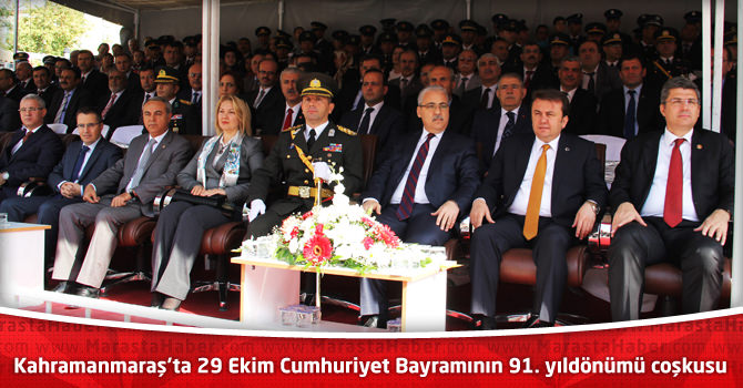 Kahramanmaraş’ta 29 Ekim Cumhuriyet Bayramının 91. yıldönümü coşkusu