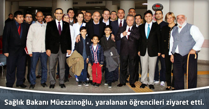 Sağlık Bakanı Müezzinoğlu, yaralanan öğrencileri ziyaret etti.