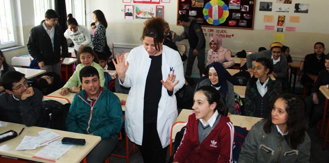 Osmangazi Ortaokulunda Deprem Tatbikatı
