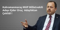 Kahramanmaraş MHP Milletvekili Adayı Ejder Oruç Adaylıktan Çekildi