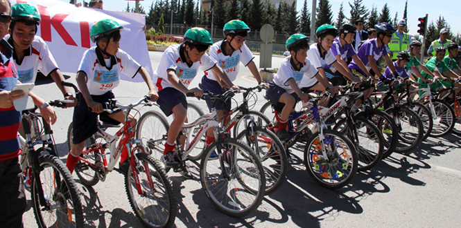 Kahramanmaraş’ta Okullar Arası Bisiklet Turnuvası İlgi Çekti
