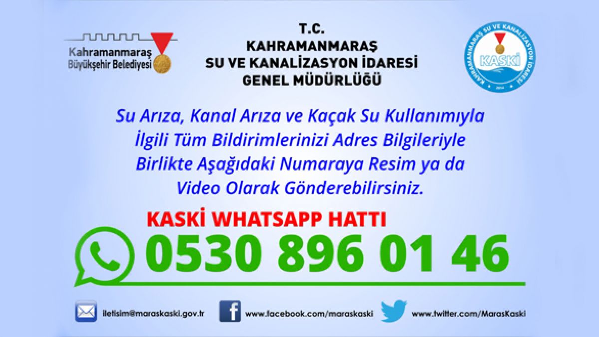 kaski ye whatsapp hatti ile ulasabilirsiniz