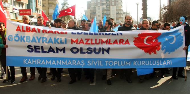 Kahramanmaraş’ta Doğu Türkistan İçin Yürüyüş