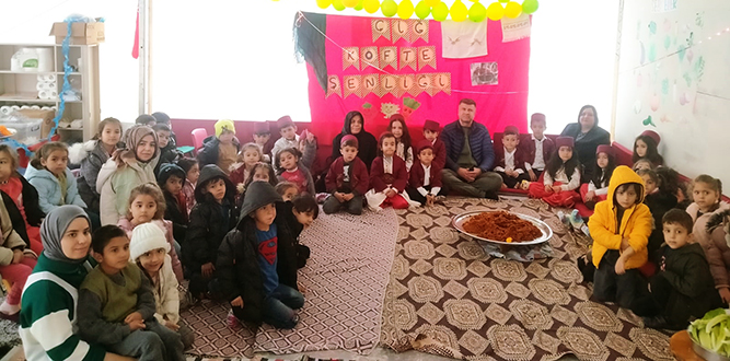 Karacasu Ferhuş İlkokulunda Çiğköfte Şenliği